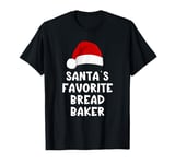 Christmas Santa's Favorite Bread Baker Pajama Baking Maker T-Shirt