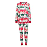 Jul familjesemester Pyjamas matchande set jul toppar och byxor nattkläder dad m