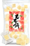 YAMASAN KYOTO UJI Japanese Gummy Mochi Candy Individually Wrapped, Momo White Peach Flavor, Plant-Based Kanten Agar Sweets 300g