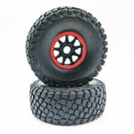 FTX DR8 Wheel and Tyre Set (2) - Red FTX9582R