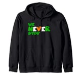 We Never Stop Celtic Zip Hoodie