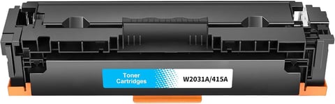 Toner 415A (avec puce) compatible avec HP 415A Multipack pour W2030A W2032A W2030X W2031A W2033A Color Laserjet Pro MFP M479fdw M479fnw M479fdn M479dw M454dn M454dn 4dw M4 79 (1 x cyan).[G1347]