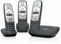 Gigaset A415A Trio DECT Cordless Phone Black Answering Machine Genuine