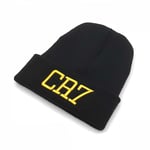 Cr7 Beanies Stickad mössa Vinterkepsar Skullies Bonnet Cristiano Ronaldo Vintermössor För Herr Dam Mössa Utomhussport Varm Cap 2018 Svart