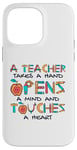 Coque pour iPhone 14 Pro Max Teacher Takes A Hand Referendar Professeur Pédagogue Professeur