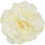 Tyg Stor Ros Blomma Brosch Blomma Brosch VIT white