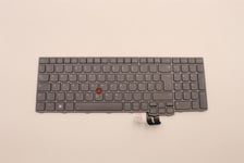 Lenovo ThinkPad P16 2 P16 1 Keyboard German Grey Backlit 5N21F39331