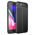 Apple iPhone SE (3nd Gen) Leather Texture Case Black