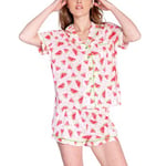 PJ Salvage Pyjamas Playful Prints Rosa Mönstrad X-Large Dam