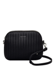 Radley Dukes Place Icon Leather Weave Medium Zip Top Crossbody Bag, Black