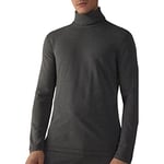 Maillot thermique pour homme à col roulé | Lot de 2 | Col roulé à manches longues pour homme | Maillot thermique à manches longues | Lupetto homme coton interlock chaud | noir ou gris, Gris fumé., XXL