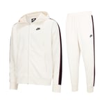 Nike Mens Sportswear Tribute Full Zip Tracksuit in White - Size Large