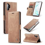 CaseMe vintage Samsung Galaxy Note 10 Plus fodral - Brun