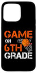 Coque pour iPhone 15 Pro Max Jeux amusants sur le basket-ball de sixième année premier jour d'école