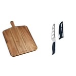 Cole & Mason H722133 Barkway Large Chopping Board with Handle | Wooden Board/Cutting Board/Serving Board | Acacia Wood | (L) 520mm x (W) 320mm x (D) 20mm | Not Suitable for The Dishwasher