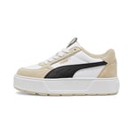 Puma Women Karmen Rebelle Sd Sneakers, Puma White-Puma Black-Putty, 42.5 EU