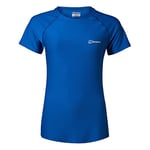 Berghaus Women's 24/7 Short Sleeve Crew Tech Baselayer T-Shirt, Blue, 10