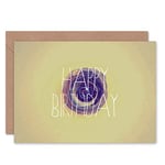 Wee Blue Coo Carte de Voeux Happy Birthday Little Planet Swirl