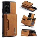 Samsung Galaxy S21 Ultra      Magnetic Wallet    Brown