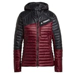 adidas H55934 W TR YR Dwn HdJ Jacket Women's shadow red/black L