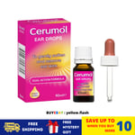 5 BOX CERUMOL Ear Drops To Loosen, Soften and Remove Ear Wax Earwax 10ml