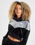 WOMENS NIKE HERITAGE ,,Plush Velvet'' PULLOVER HOODIE SIZE M (BV5054 010)VELOUR