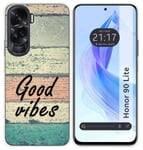 Coque Silicone pour Huawei Honor 90 Lite 5G Design Bois 01 Dessins