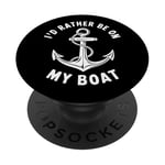 I Don't Need Therapy Boat Cruise Yacht PopSockets PopGrip Adhésif