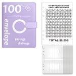 100 Envelopes Money Saving Challenge, 100 Envelope Challenge Binder, Money3821