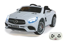 Jamara- Mercedes SL65 Ride-on Véhicule Miniature, 460296, Blanc