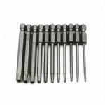 Famille - gabrielle Jeu de 11 embouts longs Torx pour tournevis et visseuse électrique - Embouts magnétiques - Tige hexagonale de 1/4 - Tailles T6 à