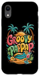 Coque pour iPhone XR Rétro Groovy Pap Pap Daddy pour la fête des pères papa, grand-père homme