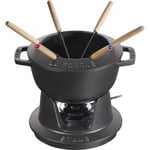 Staub Round Fondue set 18 cm, black 40511-971-0