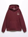 Mango Kids' Green Lake Hooded Sweatshirt, Dark Red