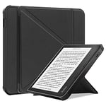 STAECASE Antichoc Housse pour KOBO Libra 2 Coque - Étui KOBO Libra2 Liseuse eBook Housse avec Support Pliant Housse Protection Coque (Noir)