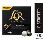 100 L'OR Nespresso* Compatible Capsules Ristretto (10 Packs)