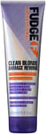 Fudge Professional Clean Blonde Damage Rewind Conditioner, Intense Purple Tonin