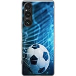 Sony Xperia 1 V Transparent Mobilskal Fotboll