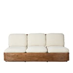 Gubi - Bohemian 72 Sofa - Fully Upholstered, PG. D Dedar, Chevron Special outdoor Ivory 002 - Soffor utomhus - Gabriella Crespi