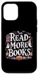 Coque pour iPhone 13 Lire plus de livres Funny Teacher Halloween Spooky Pumpkin Cute