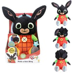 Bing, Peek-A-Boo, Talking Teddy Bear. Cute, Interactive Rabbit, Sensory Toy for 10 Months+. Colourful, Listen & Learn. Sits 28cm Tall Toys.