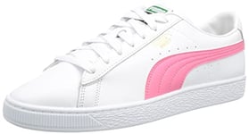 PUMA Homme Basket Classic XXI White-Sunset Pink, 42 EU