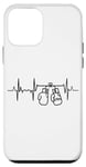 Coque pour iPhone 12 mini Tenue d'entraînement de boxe Boxer Heartbeat Heartline ECG