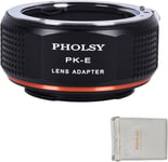 Adaptateur pour objectifs Pentax K et Appareil Photo Sony E Mount, a1, a9-II a7S III/II, a7R V/IV/III/II, a7C a7 IV/III/II, a7 a6600 a6500 a6400 a6300 a6100 a6000 a5100 a5000 NEX QX1 ZV-E10.[G297]