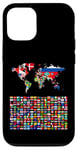 iPhone 12/12 Pro 238 Flags,World Flags,World map with flags. Case