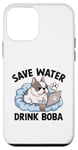 Coque pour iPhone 12 mini Save Water Drink Boba Milk Tea Bubble Tea Boba Pearl Lover