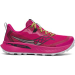 Saucony Peregrine 15 Dame Magenta/Sort