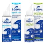 🔥NASAL SPRAY STERIMAR HAYFEVER & ALLERGY RELIEF X 1 + BREATH EASY DAILY X 1🔥