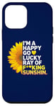 iPhone 12 mini I'm A Happy Go Lucky Ray Of Fucking Sunshine Shirt Sunflower Case