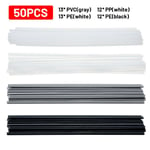 Baguette de soudage en plastique mixte ABS/PP/PVC/PE, pour pointe de buse, baguettes de soudage en vinyle, réparation d'outils, 50 pièces/sac